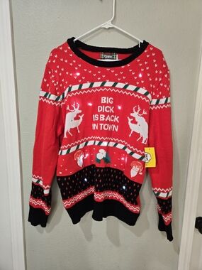 Spencer's Danny Duncan Big D*ck Is Back In Town Naughty Vulgar Christmas Sweater